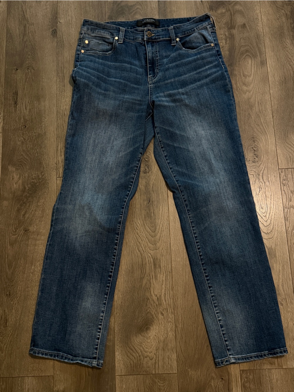 Liverpool Women’s Kennedy straight Jeans in Dark Blue Wash size 12
